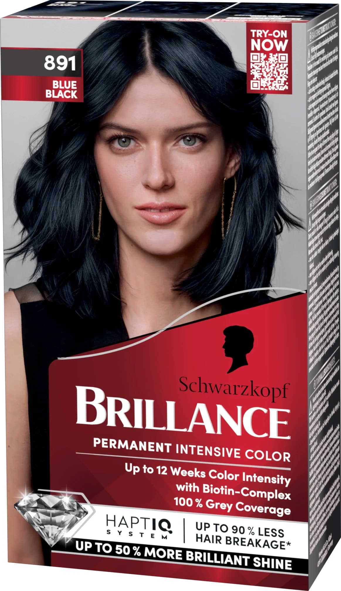 Schwarzkopf Brillance Permanent Intensive Color 891 Blue Black från Schwarzkopf – köp hos Apotek Hjärtat
