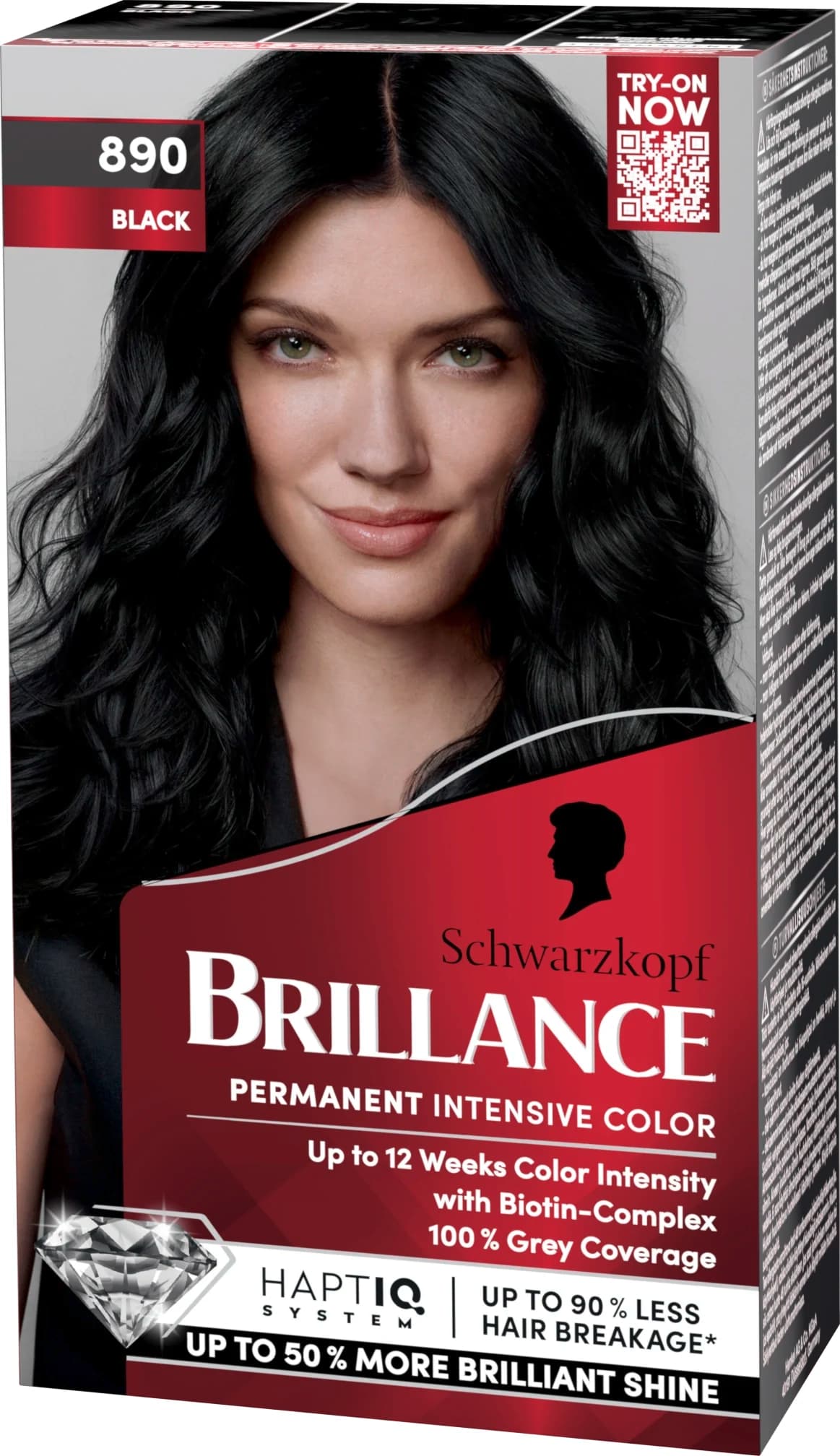 Schwarzkopf Brillance Permanent Intensive Color 890 Black från Schwarzkopf – köp hos Apotek Hjärtat