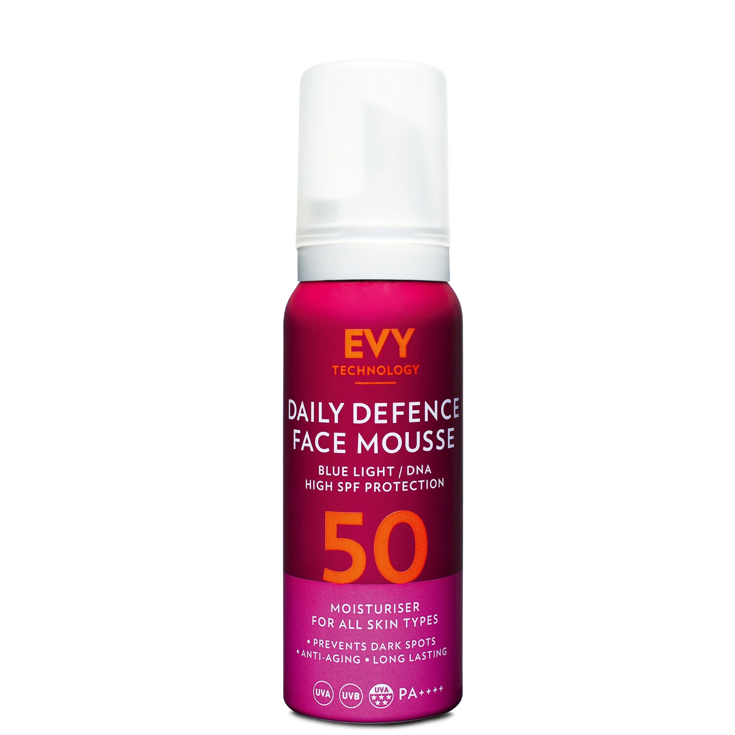 Evy Daily Defense Face Mousse SPF 50, 75 ml från Evy – köp hos Apotek Hjärtat