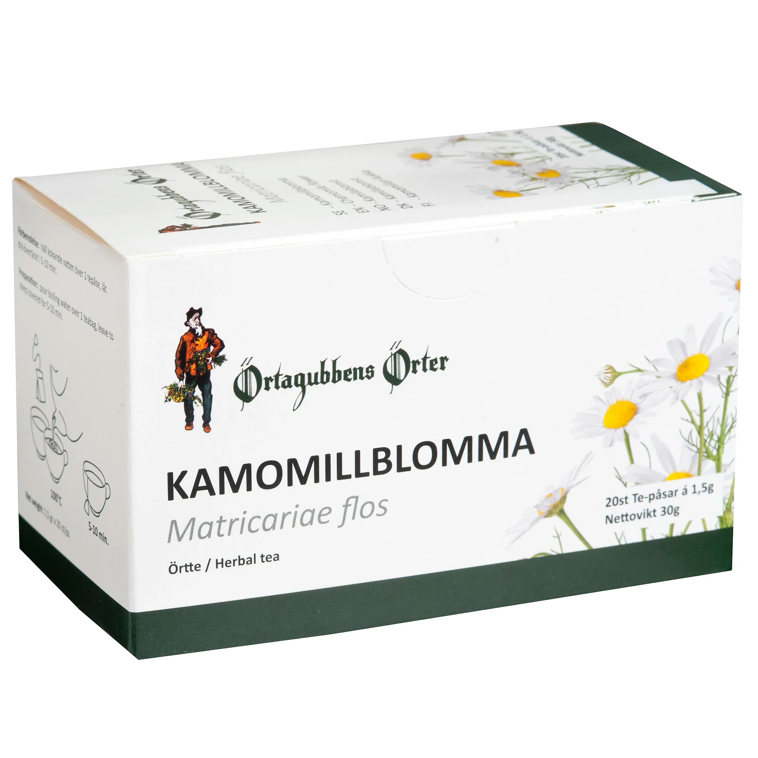 Örtagubben Kamomill Örtte 20 x 1,5 g från Örtagubben – köp hos Apotek Hjärtat