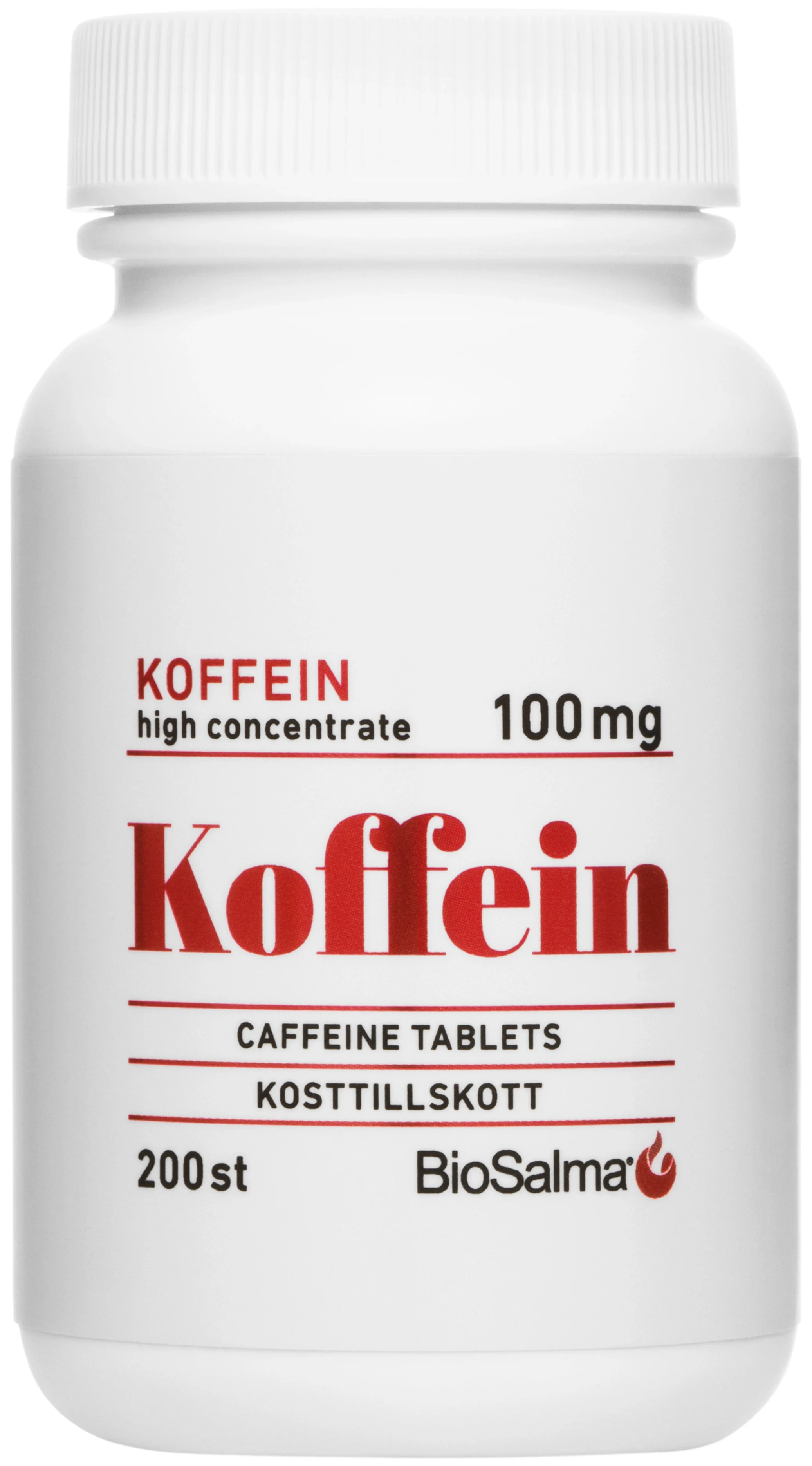 BioSalma Koffein 100mg 200 st från BioSalma – köp hos Apotek Hjärtat