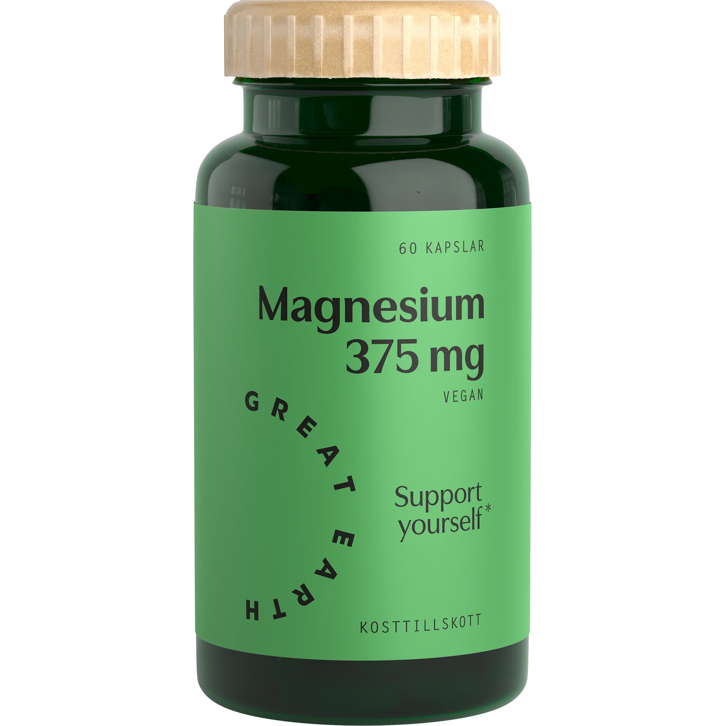 Great Earth Magnesium 375 mg 60 st från Great Earth – köp hos Apotek Hjärtat