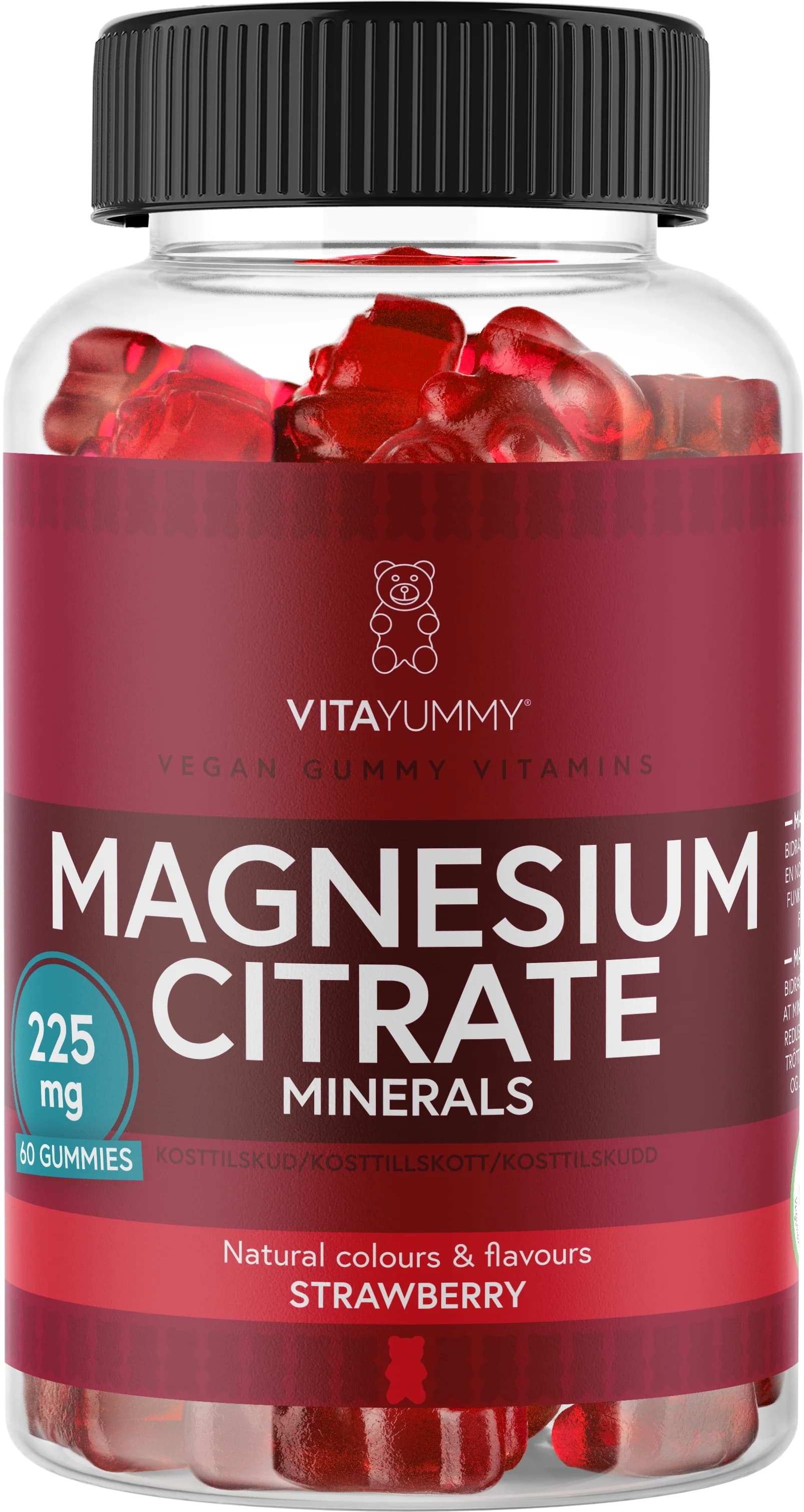 VitaYummy Magnesium Citrate Strawberry 60 st från VitaYummy – köp hos Apotek Hjärtat