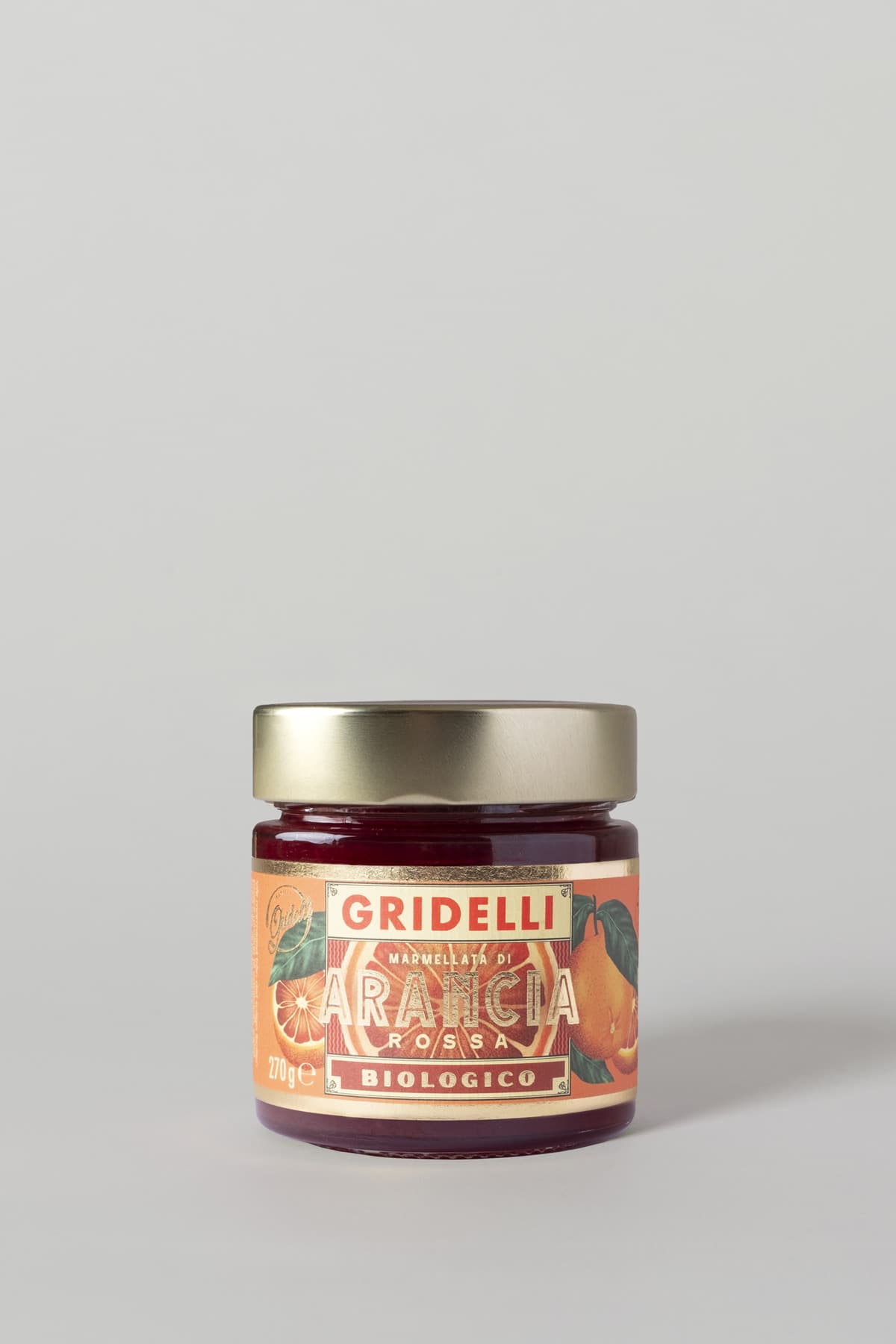 Marmellata di Arancia rossa, Organic, 270 g från Gridelli – köp hos Gridelli