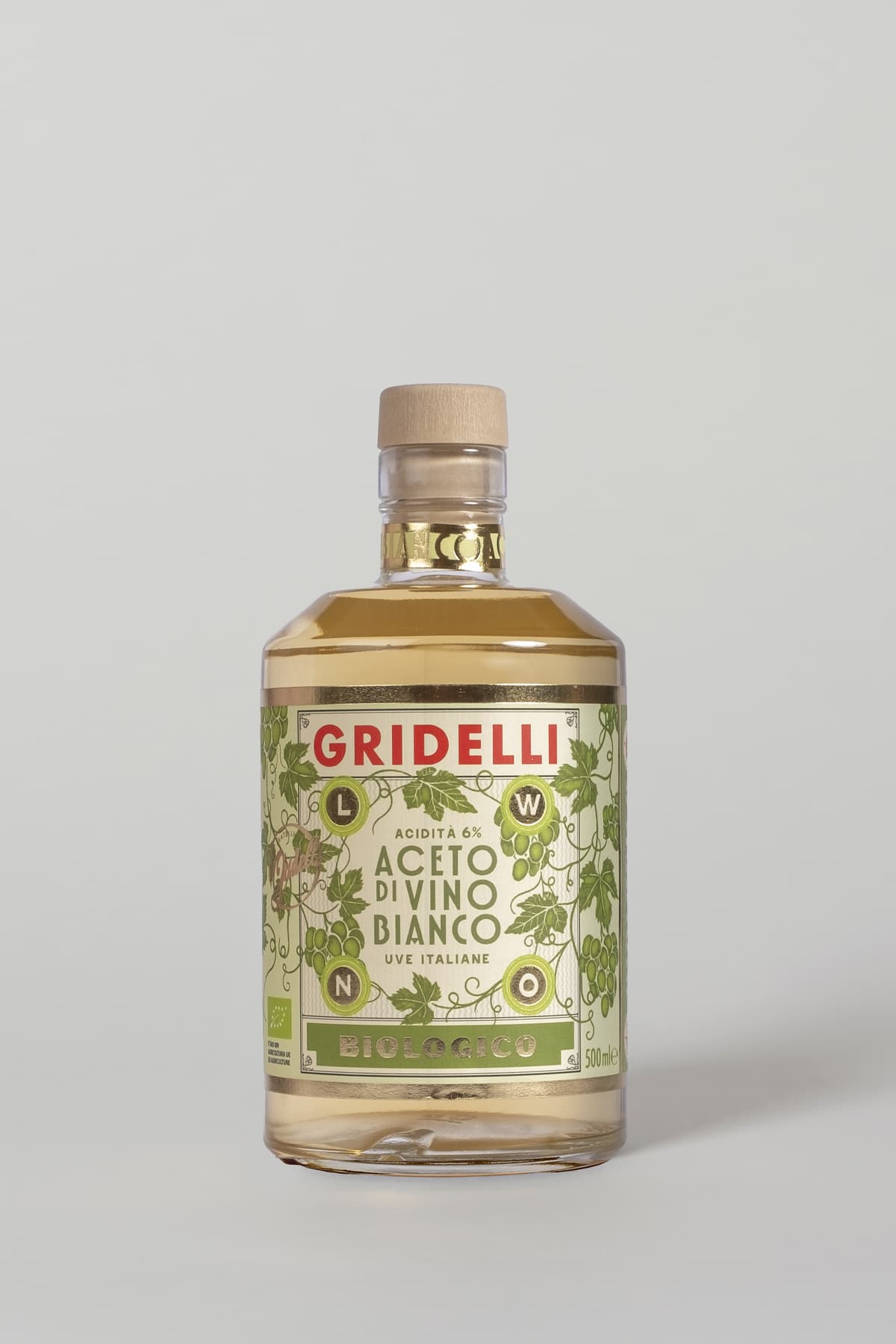 Aceto di vino bianco, 500 ml, organic från Gridelli – köp hos Gridelli