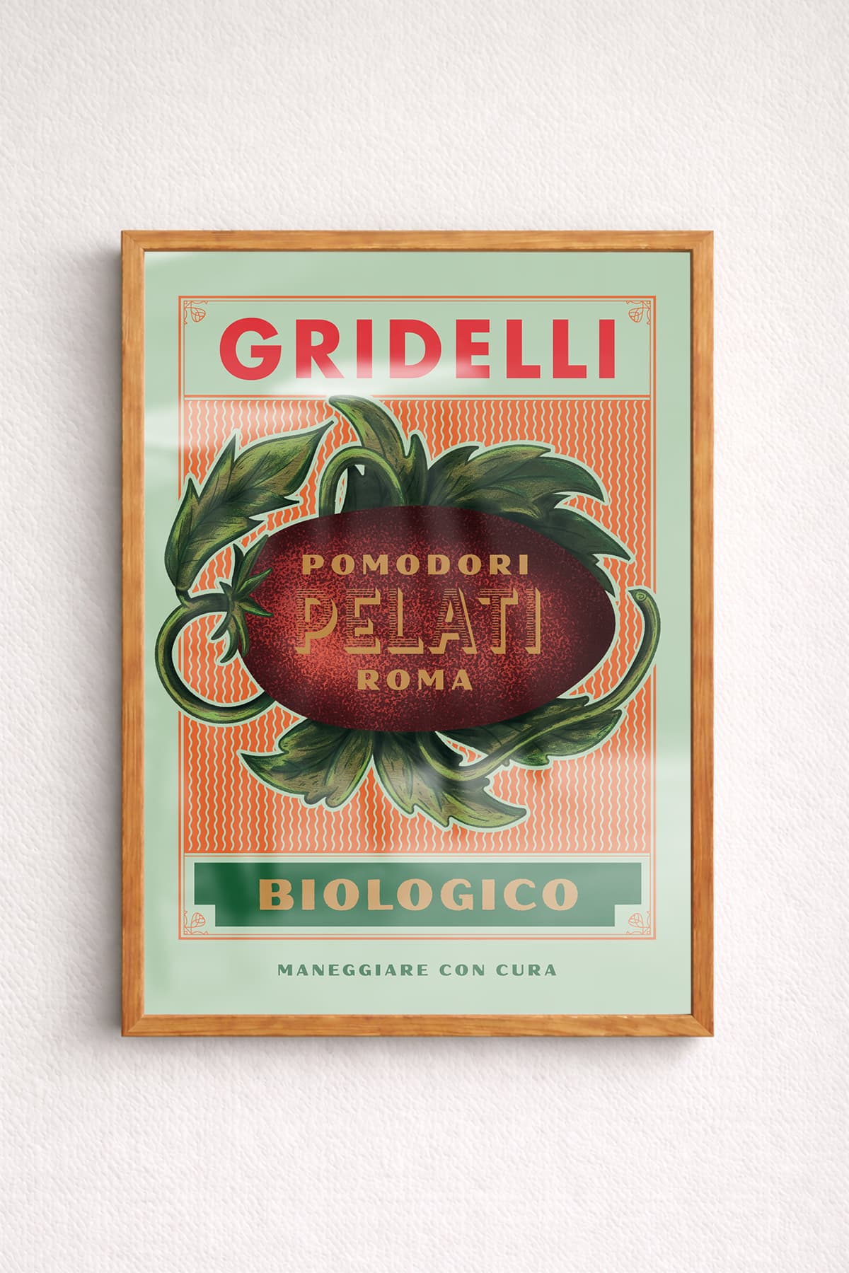 Affisch pomodoro blå 30 x 40 cm från Gridelli – köp hos Gridelli