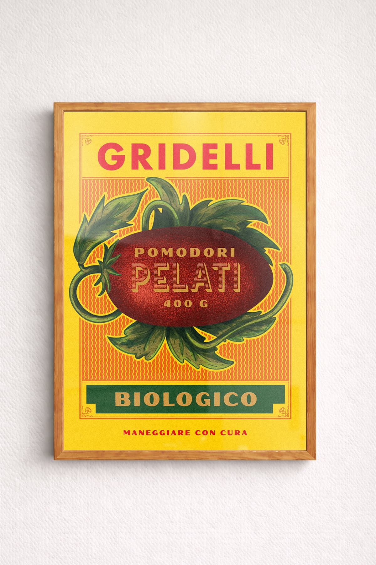 Affisch pomodoro gul 30 x 40 cm från Gridelli – köp hos Gridelli