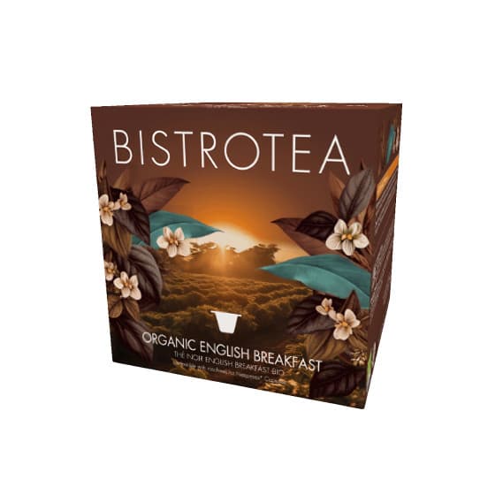 Ekologiska tekapslar för Nespresso®-maskiner Bistro Tea English Breakfast, 50 st. – från Bistrotea – 205 kr – hos Coffee Friend