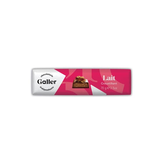 Chokladkaka Galler Milk Crunchy, 70 g – från Galler – 36 kr – hos Coffee Friend