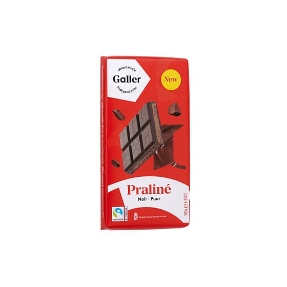 Mörk chokladtablett med pralinfyllning Galler Noir Praline, 180 g – från Galler – 55 kr – hos Coffee Friend