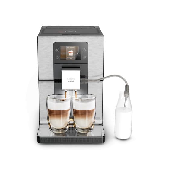 Krups Intuition Preference+ EA876D10 Helautomatisk kaffemaskin - Silver/Svart från Krups – köp hos Coffee Friend