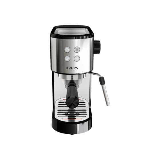Krups Virtuoso Essential XP4418 Espressomaskin - Svart&amp;Silver – från Krups – 1594 kr – hos Coffee Friend