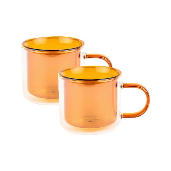 Dubbelväggig cappuccinoglas med handtag CHiATO, 2 x 250 ml från Chiato – köp hos Coffee Friend