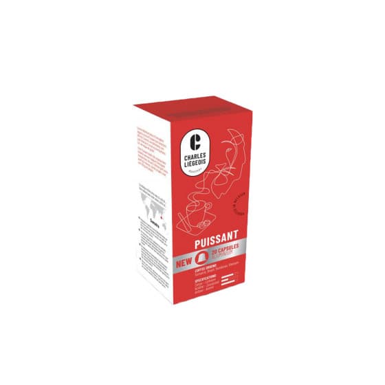 Kaffekapslar kompatibla med Nespresso® Charles Liégeois Puissant, 20 st. från Charles Liégeois – köp hos Coffee Friend