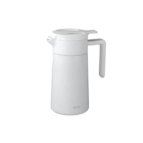 Hario dubbelväggig termoskanna med keramisk beläggning, 600 ml – Vit från Hario – köp hos Coffee Friend