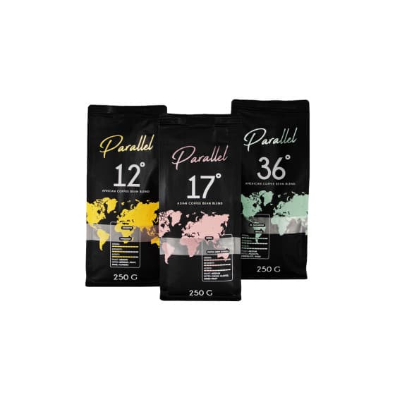 Kaffebön set Parallel 12 + Parallel 17 + Parallel 36, 3 x 250 g från Parallel – köp hos Coffee Friend