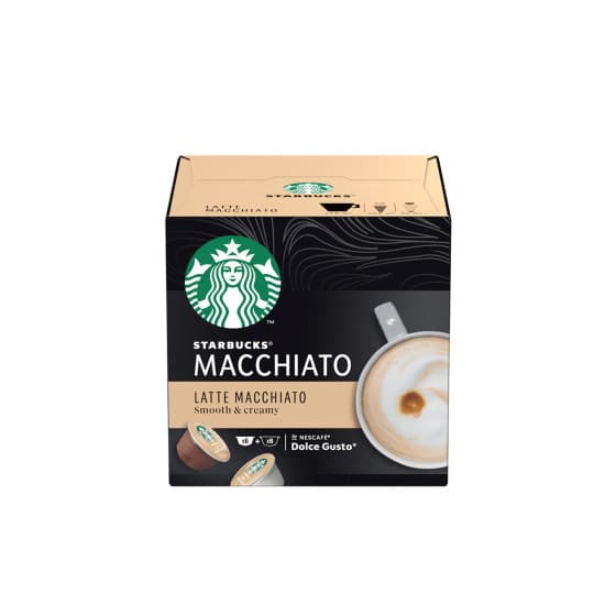 Kaffekapslar kompatibla med NESCAFÉ® Dolce Gusto® Starbucks Latte Macchiato, 6+6 st. – från Starbucks – 61 kr – hos Coffee Friend