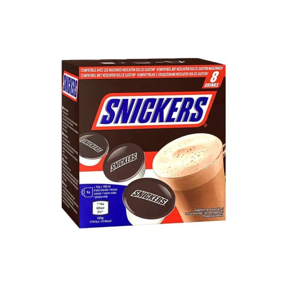 Chokladkapslar för varm choklad kompatibla med NESCAFÉ® Dolce Gusto® Snickers, 8 st. från NESCAFÉ® Dolce Gusto® – köp hos Coffee Friend