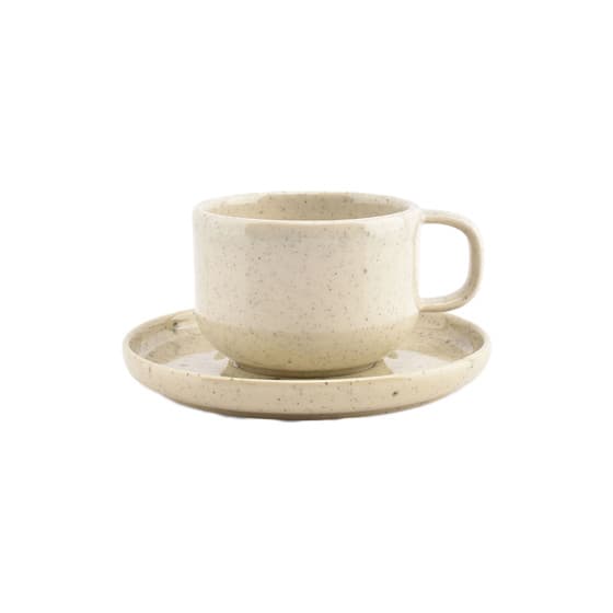 Kopp med tefat Salt&amp;Pepper Blush Vanille, 220 ml – från Salt&amp;Pepper – 124 kr – hos Coffee Friend