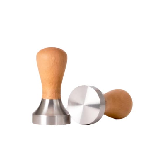 ROK Beech Tamper 49.7mm - Rostfritt stål med trähandtag från ROK – köp hos Coffee Friend