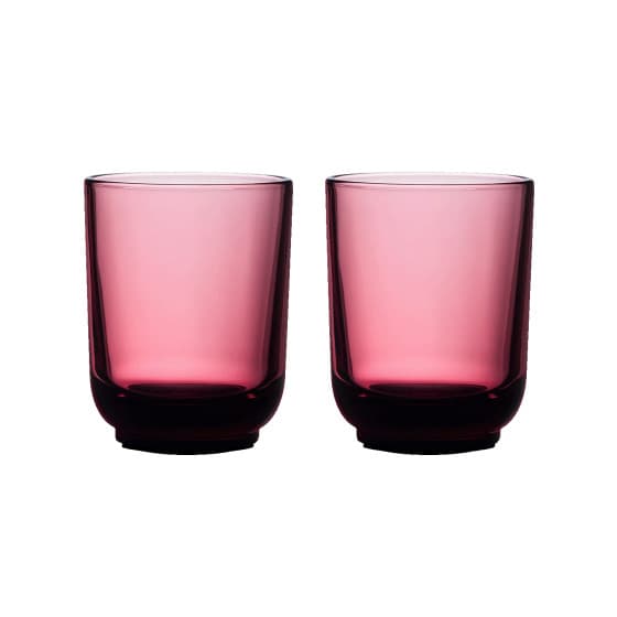 Fellow Pirch Latte Garnet glas-set, 2 st. x 325 ml från Fellow – köp hos Coffee Friend