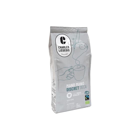 Malet koffeinfritt kaffe Charles Liégeois Mano Mano Discret Déca, 250 g – från Charles Liégeois – 133 kr – hos Coffee Friend