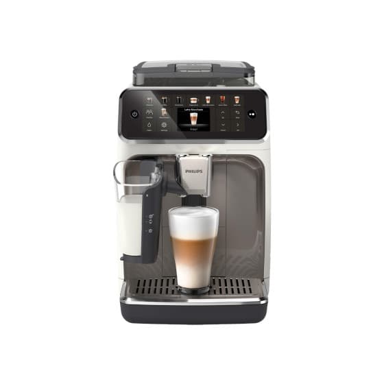 Philips 5500 LatteGo EP5545/70 Helautomatisk kaffemaskin bönor – Vit/Svart – från Philips – 6690 kr – hos Coffee Friend