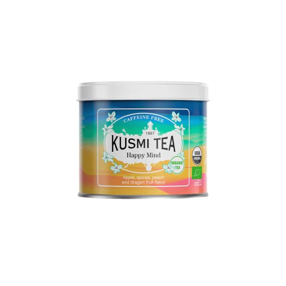 Ekologiskt frukt- och örtte Kusmi Tea Happy Mind, 100 g (i metallburk) – från Kusmi Tea – 151 kr – hos Coffee Friend