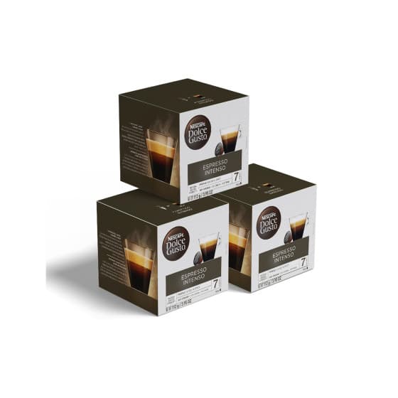Set med kaffekapslar NESCAFÉ® Dolce Gusto® Espresso Intenso, 3 x 16 st. – från NESCAFÉ® Dolce Gusto® – 285 kr – hos Coffee Friend