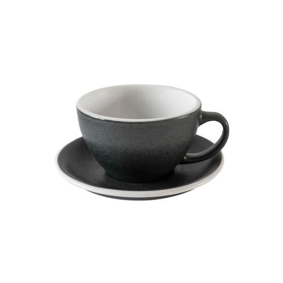 Cappuccinokopp med fat Loveramics Egg Anthracite, 200 ml – från Loveramics – 261 kr – hos Coffee Friend