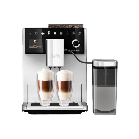 Melitta Latte Select F630-211 Helautomatisk kaffemaskin bönor - Silver – från Melitta – 7780 kr – hos Coffee Friend