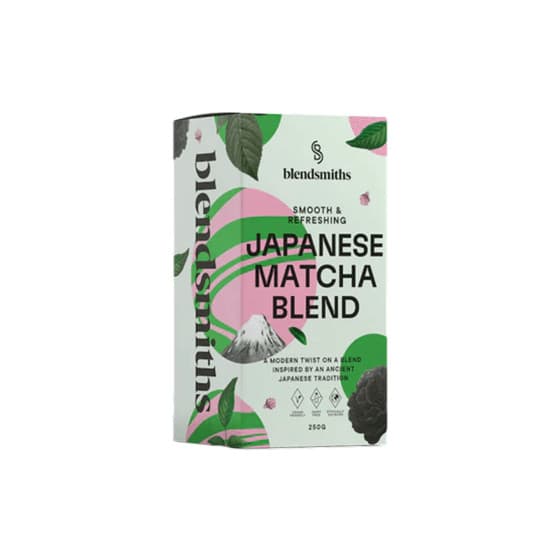 Japansk matcha-teblandning Blendsmiths, 250 g – från Blendsmiths – 289 kr – hos Coffee Friend