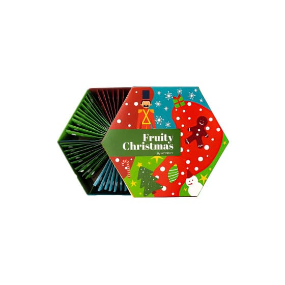 Fruktte-set ACORUS Fruity Christmas, 60 st. (125 g) – från Acorus – 63 kr – hos Coffee Friend