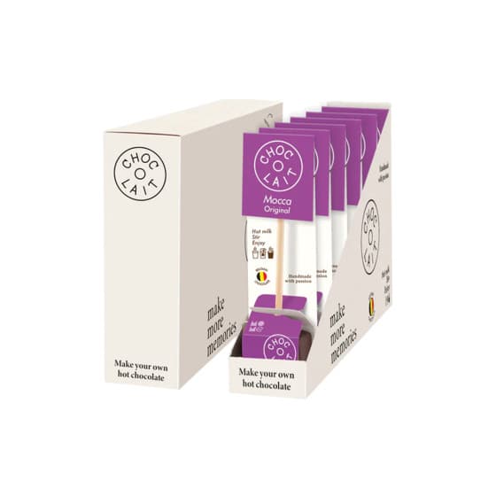 Varm choklad MoMe Choc-o-lait Original Mocca, 6 x 33 g från MoMe – köp hos Coffee Friend