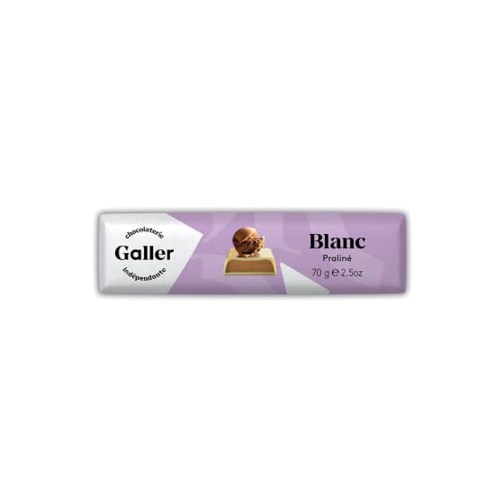 Schokoladenriegel Galler ,,White Praliné, 70 g – från Galler – 36 kr – hos Coffee Friend