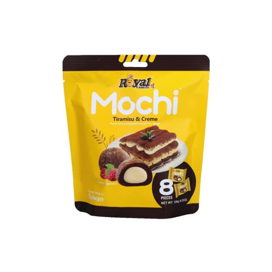 Mochi Royal Family Tiramisu &amp; Creme, 8 st. (120 g) – från Royal Family – 35 kr – hos Coffee Friend