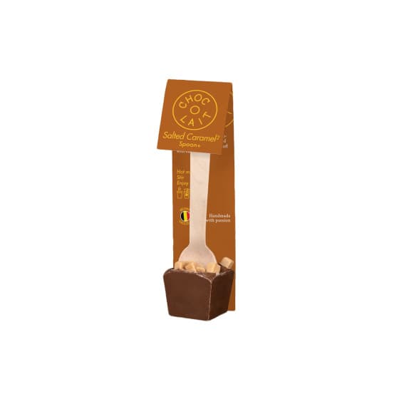 Varm choklad MoMe Choc-o-lait Spoon+ Double Salted Caramel, 35 g från MoMe – köp hos Coffee Friend