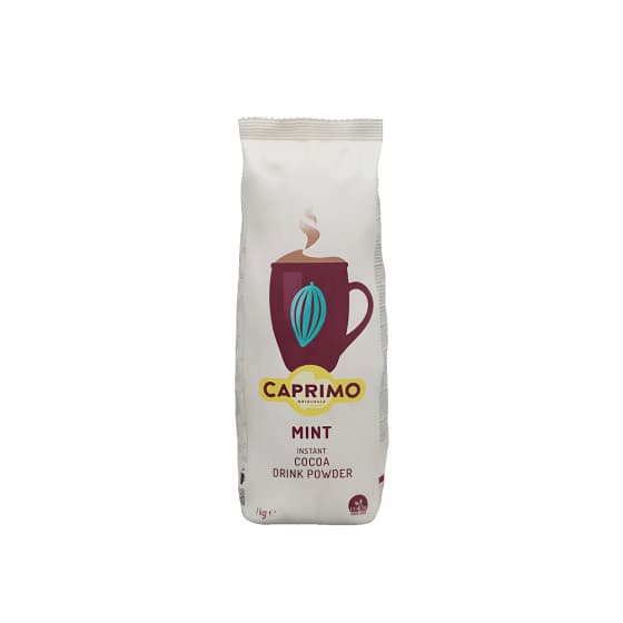 Instant kakaobaserat cappuccinodryckspulver med mintsmak Caprimo Cappuccino Choco Mint, 1 kg från Caprimo – köp hos Coffee Friend