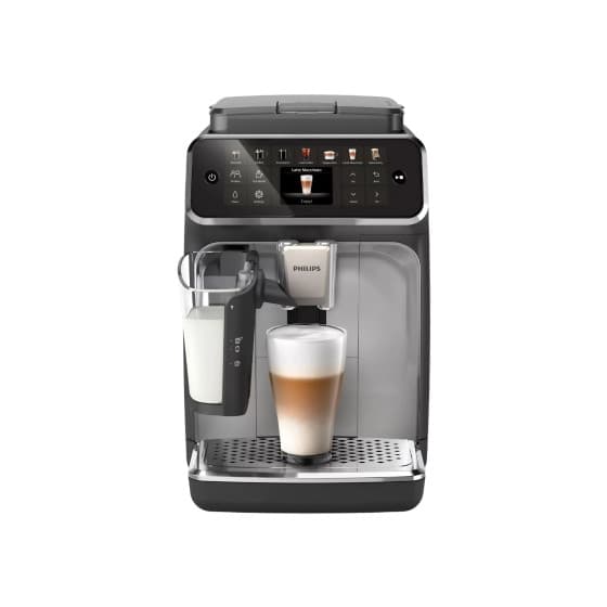 Philips 4300 LatteGo EP4446/70 Helautomatisk kaffemaskin bönor – Vit/Svart – från Philips – 6295 kr – hos Coffee Friend