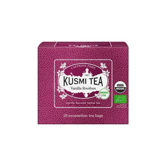 Ekologiskt örtte Kusmi Tea Vanilla Rooibos – 20 tepåsar i musslin – från Kusmi Tea – 61 kr – hos Coffee Friend