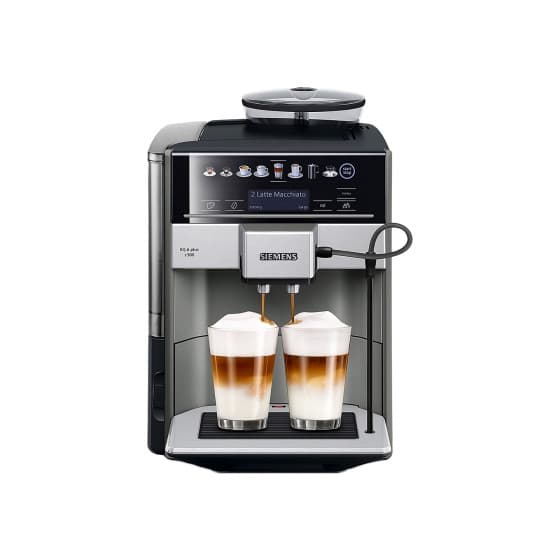 Siemens EQ.6 plus s500 TE655203RW Helautomatisk kaffemaskin bönor - Silver – från Siemens – 7449 kr – hos Coffee Friend