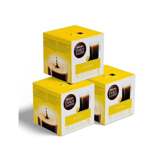 Kaffekapslar kompatibla med Dolce Gusto® NESCAFÉ Dolce Gusto Grande Extra Crema , 3 x 16 st. – från NESCAFÉ® Dolce Gusto® – 285 kr – hos Coffee Friend