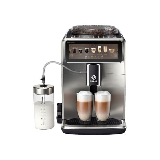 Saeco Xelsis Suprema SM8885/00 Helautomatisk kaffemaskin bönor - Svart – från Saeco – 15244 kr – hos Coffee Friend