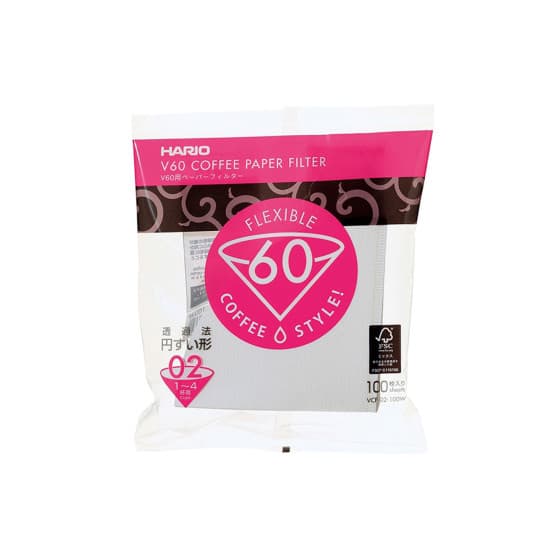 Vita pappersfilter Hario Misarashi V60-2 från Hario – köp hos Coffee Friend