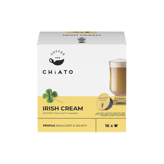 Kaffekapslar kompatibla med NESCAFÉ® Dolce Gusto® CHiATO Irish Cream, 16 st. – från Chiato – 76 kr – hos Coffee Friend