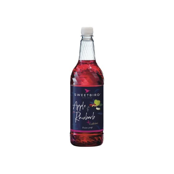 Sirap med tillsatt koffein för kalla drycker Sweetbird Fusions+ Apple and Rhubarb, 1 l – från Sweetbird – 151 kr – hos Coffee Friend