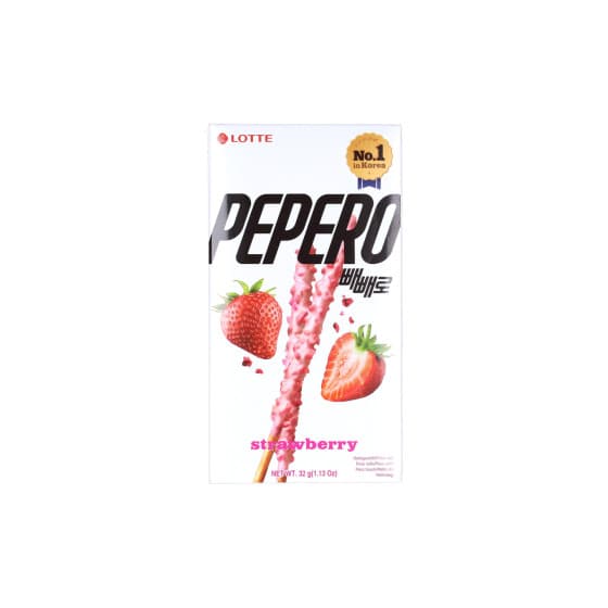 Pepero Strawberry kakpinnar, 32 g – från Pepero – 17 kr – hos Coffee Friend
