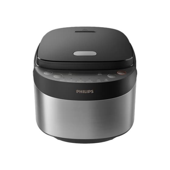 Philips HD3093/80 Mini riskokare, 0.85 l - Silver/Svart – från Philips – 997 kr – hos Coffee Friend