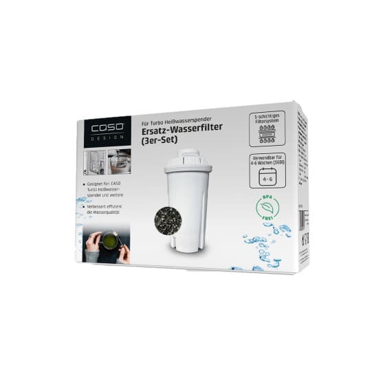 Caso Design Vattenfilter för Turbo Varmvattendispenser (Set med 3) från CASO – köp hos Coffee Friend