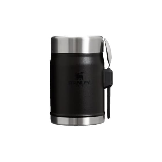 Stanley Classic Legendary Black 2.0 mattermos med sked, 0,4 l - svart från Stanley – köp hos Coffee Friend